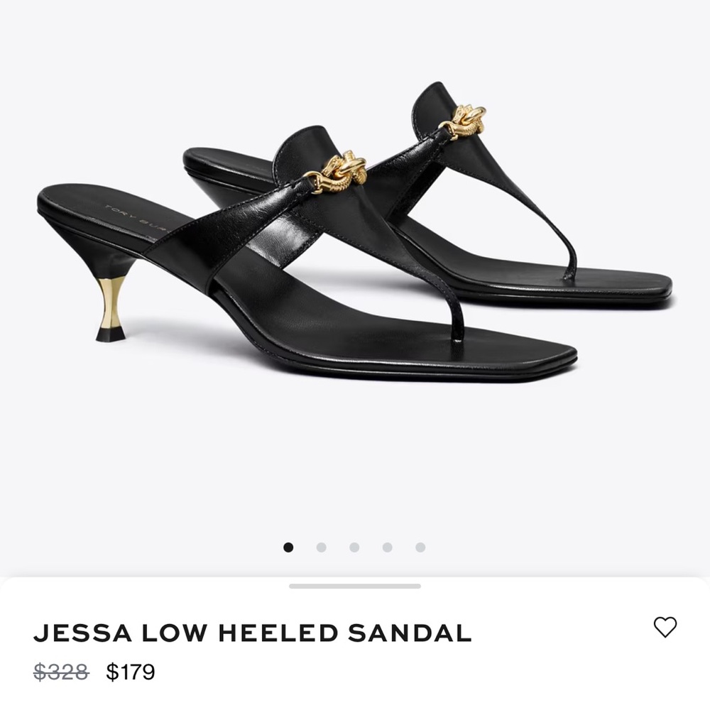 NWT Tory Burch Jessa Heel Sandal